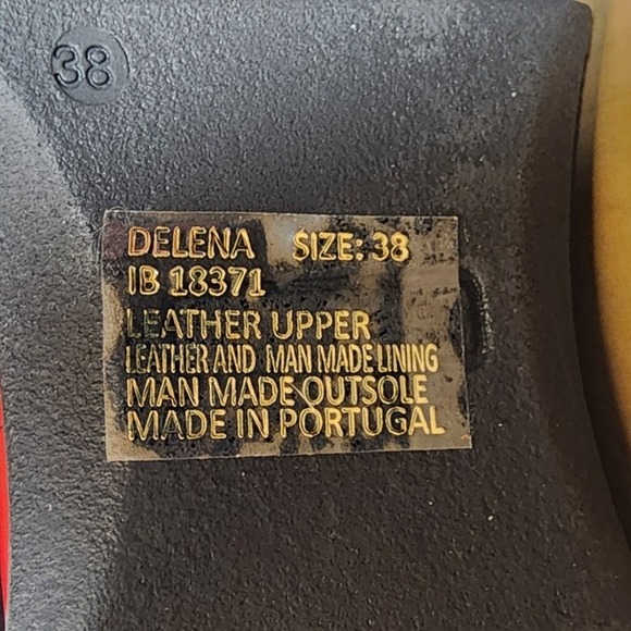 Miz Mooz Delena Red Leather Ruched Side Zip Boots Women Size 38 - Picture 5 of 10